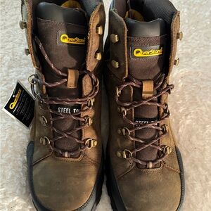 Brown Men's Steel Toe Boots